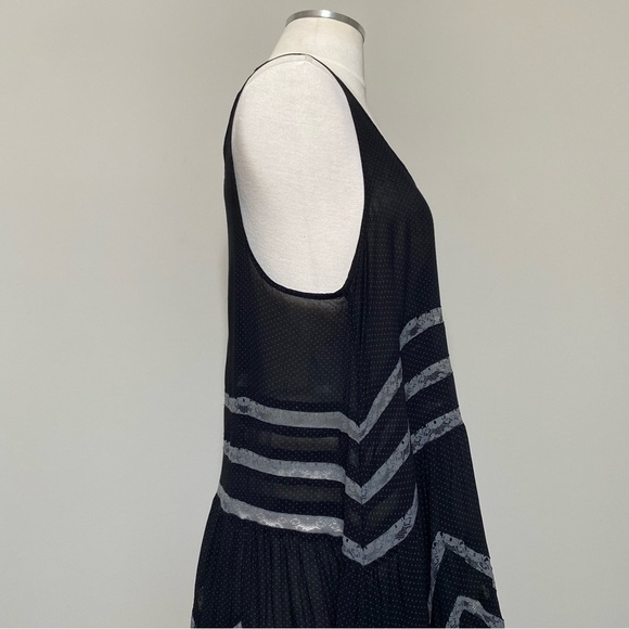 Intimately Free People Black Voile Trapeze Dress, size Small - Picture 10 of 15